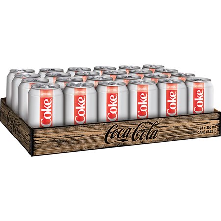 Carbonated Soft Drinks Box of 24 cans diet Coke