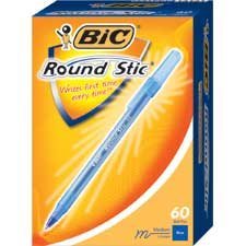 Round Stic™ Ballpoint Pens blue