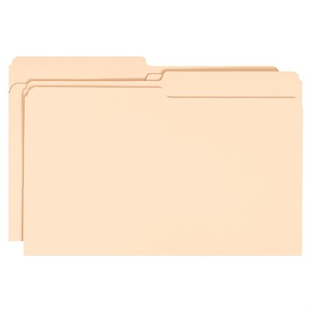 File Folders Legal size 1 / 2-cut tab in assorted positions