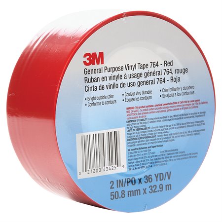 764 General Purpose Vinyl Tape red