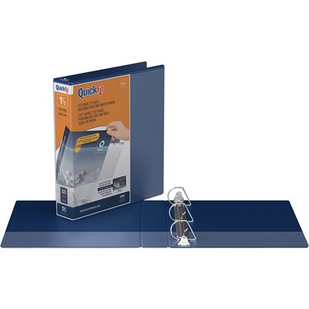 Reliure de présentation QuickFit® 1-1 / 2 po bleu