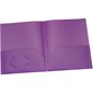 Couverture de présentation en Poly Sans attaches. Capacité de 100 feuilles mauve