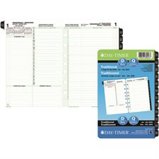 Desk Size Refills and Accessories (2025) Dated refills - bilingual 1 day/2 pages