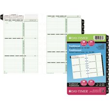 Desk Size Refills and Accessories (2025) Dated refills - bilingual 1 week/2 pages