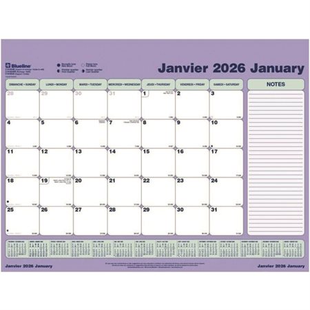 Calendrier sous-main mensuel (2025) Recharge seulement