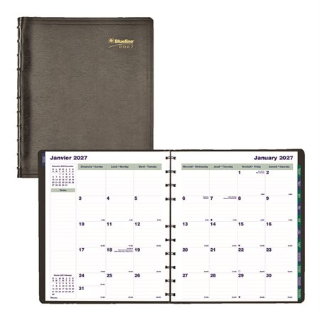 Agenda mensuel MiracleBind™ (2026) Couverture souple 11 X 9-1 / 16 po