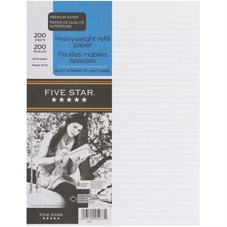 Five Star® Ruled Loose-Leaf Sheets