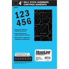 Geosign Vinyl Letters and Numbers Black numbers 100 mm (4")