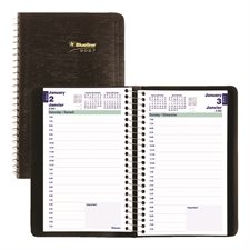 Agenda quotidien (2026) Couverture souple, bilingue noir