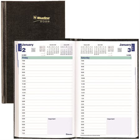 Agenda quotidien (2025) Bilingue noir