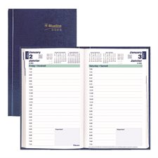Daily Diary (2026) Bilingual blue