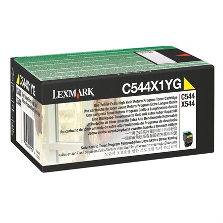 Cartouche de toner C544X1 jaune