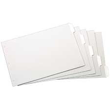 Write 'n Erase® Dividers 11 x 17" 5 tabs