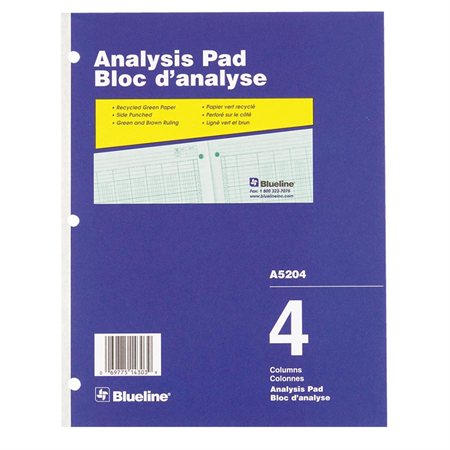 A5200 Analysis Pad 4 col.