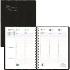 5-day Timanager® Weekly Diary (2025) 10-1/4 x 7-5/8 in. English