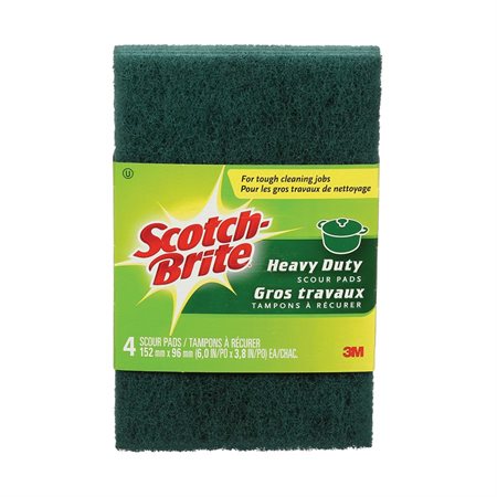 Tampon à récurer Scotch-Brite® Gros travaux pqt 4