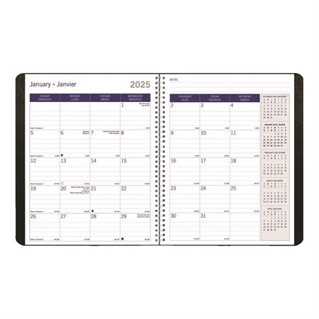 DuraGlobe™ Monthly Diary (2025) Corinth soft cover