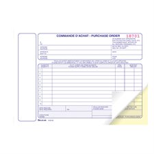 Purchase Orders 5-3/8 x 8 in. duplicate (bilingual)