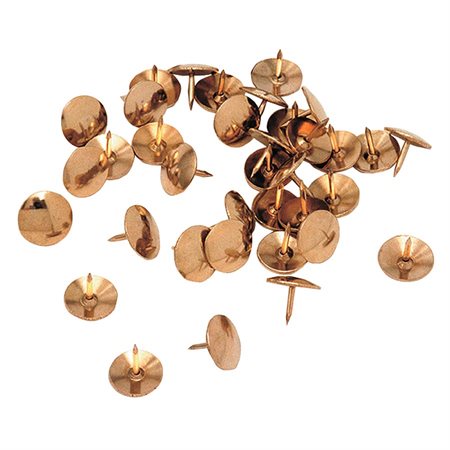 Brass thumb tacks 1 / 2 in