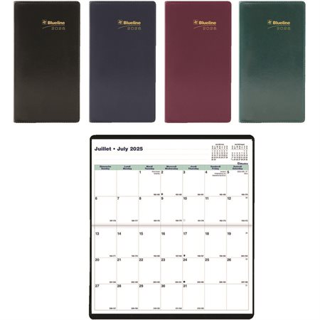 Agenda mensuel de poche (2024-2025)