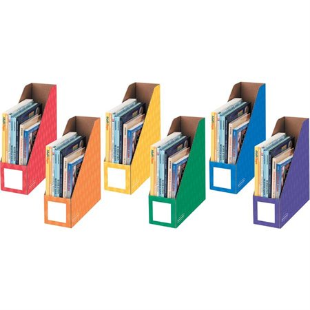 Decorative Magazine File Orange, yellow, red, green, blue, purple (6).