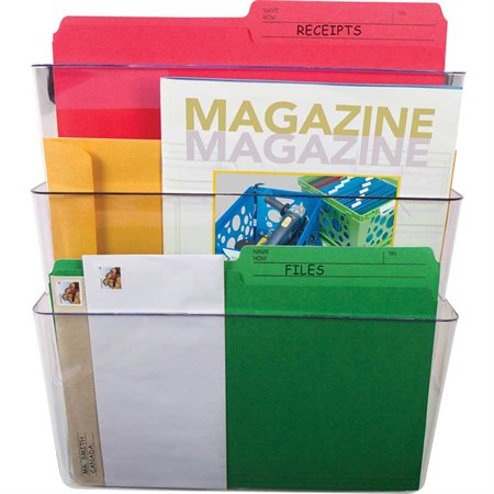 Unbreakable Wall File Set of 3 files, letter size. clear