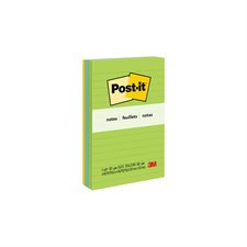 Feuillets originaux Post-it® - collection paradis floral 4 x 6 po, lignés bloc de 100 feuillets (pqt 3)