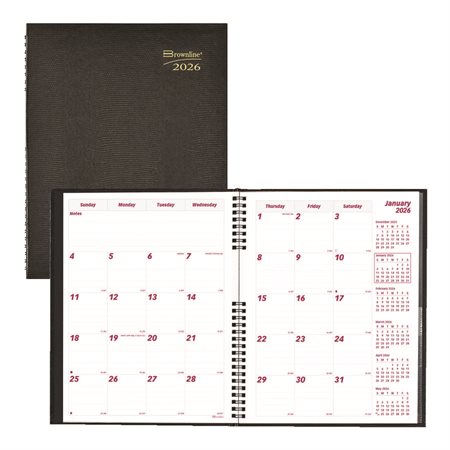 Agenda mensuel (2026) Couverture souple. 16 mois : sept 2024 à déc 2025 11 x 8-1 / 2 po