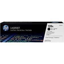 HP 128A Toner Cartridge Value Pack (2) black