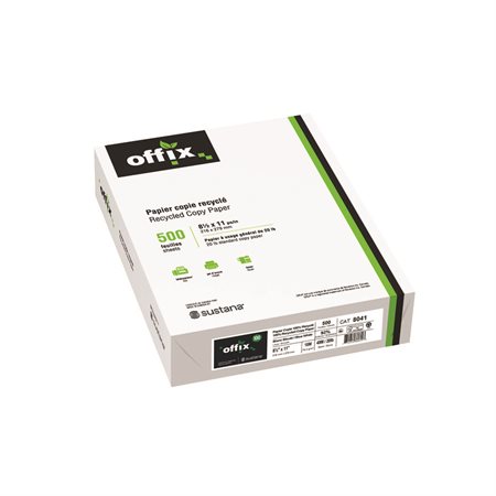 Offix® 100 Recycled Paper 8-1 / 2 x 11 5 pack of 500