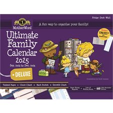 Calendrier familial de frigo MotherWord® (2024-2025) anglais