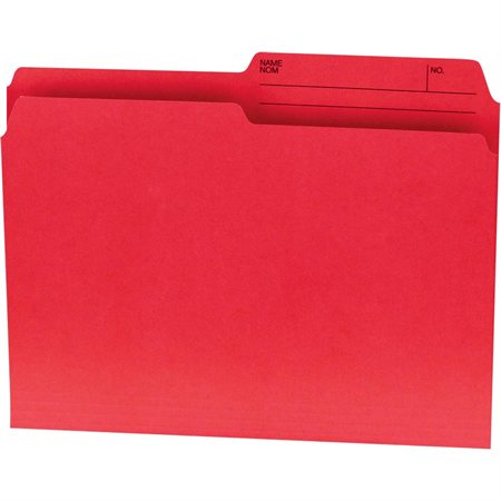 Chemises couleurs réversibles Format lettre rouge