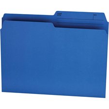 Reversible Coloured File Folders Letter size blue