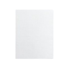 Bloc de papier blanc Offix® quadrillé, 4 car./po.