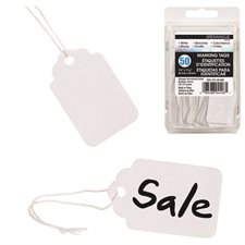 White Identification Tags with String 1-3/4 x 1-3/32"