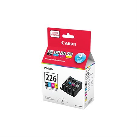 CLI-226 Inkjet Cartridge Package of 4 black, cyan, magenta, yellow