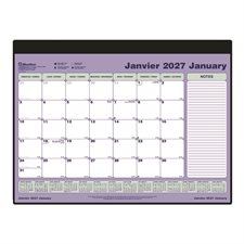 Monthly Calendar Desk Pad (2026) Complete desk pad calendar