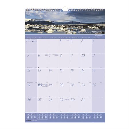 World Scenes Wall Calendar (2025)