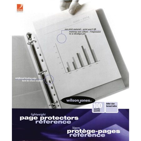 Polypropylene Sheet Protector Box of 100 lightweight