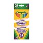 Crayons à colorier en bois Crayola® Boîte de 24 avec taille-crayon