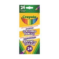 Crayola® Wood  Colouring Pencils Box of 24 with sharpener