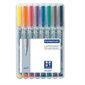 Lumocolor® Non Permanent Marker Fine tip, 0.6 mm. assorted (pkg 8)