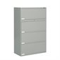 9100 Plus Series End Tab Files 4 shelves – 56-1 / 4”H grey