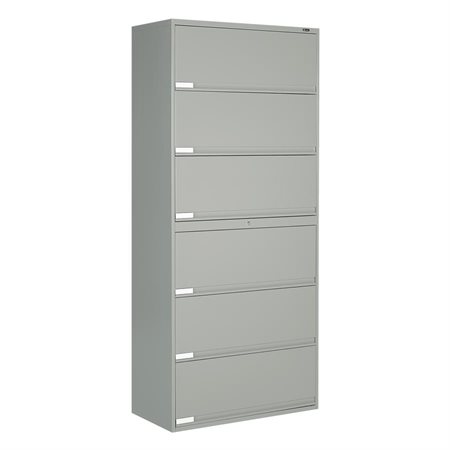 9100 Plus Series End Tab Files 6 shelves – 82-1 / 5”H grey