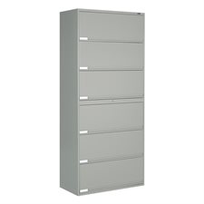 9100 Plus Series End Tab Files 6 shelves – 82-1/5”H grey