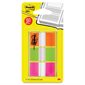 Languettes Post-it® orange, vert, rose