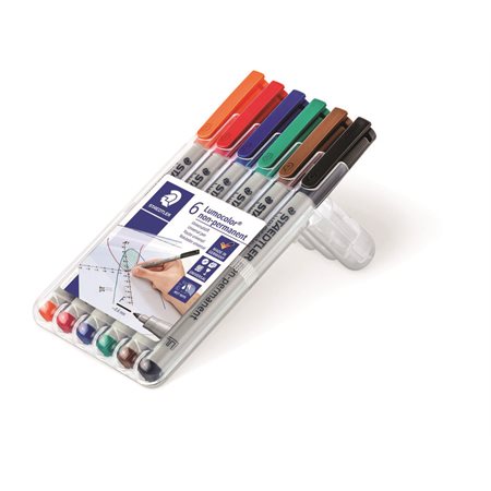 316WP6 LUMOCOLOR WASH FINE PT 6 COL SET @6