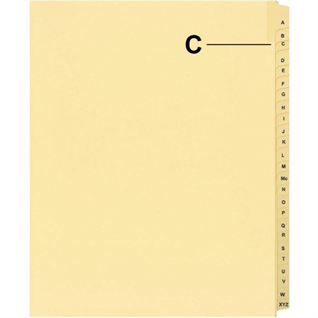 Offix® Alphabetical Litigation Index Dividers C