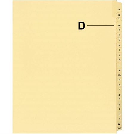 Offix® Alphabetical Litigation Index Dividers D