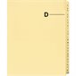 Offix® Alphabetical Litigation Index Dividers D